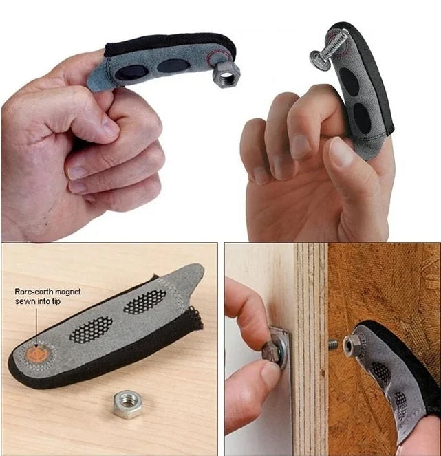 Magnetyczna Nakładka na Palec — Do Śrubek, Wkrętów i Gwoździ